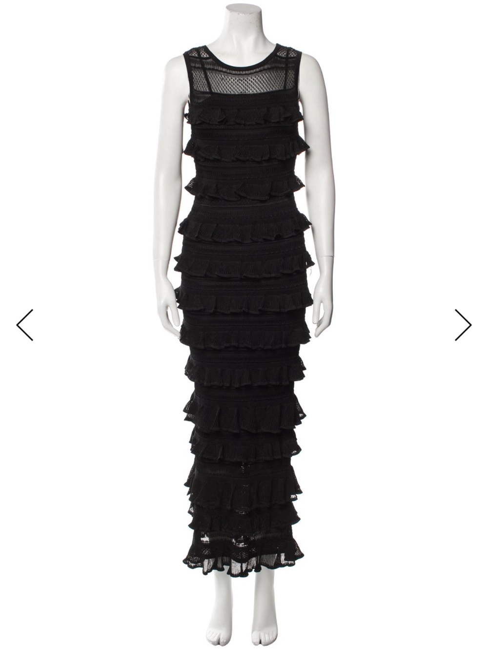 Zimmermann Tiered Ruffle Knit Maxi Dress